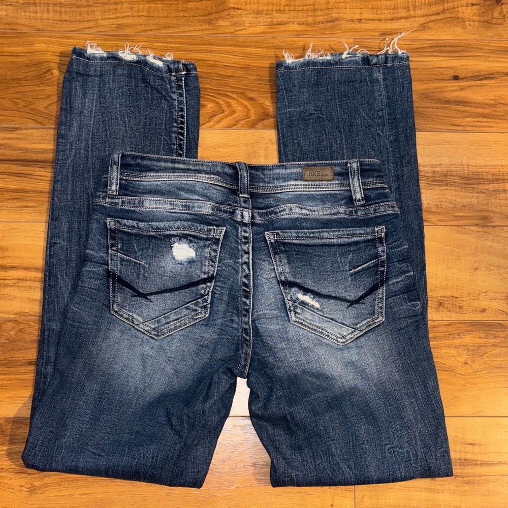 BKE Stella Slim Fit Low Rise Straight Jeans Sz 27 x 31.5 - Picture 4 of 6